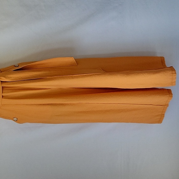 Topshop Sleeveless Tie Waist Wide Leg Jumpsuit Apricot Sz 6 - Picture 4 of 14